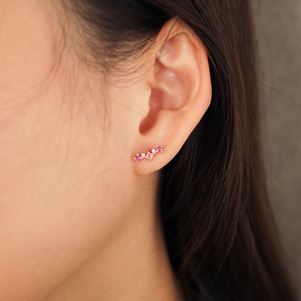 TAYLOR Earrings - Rose Quartz
