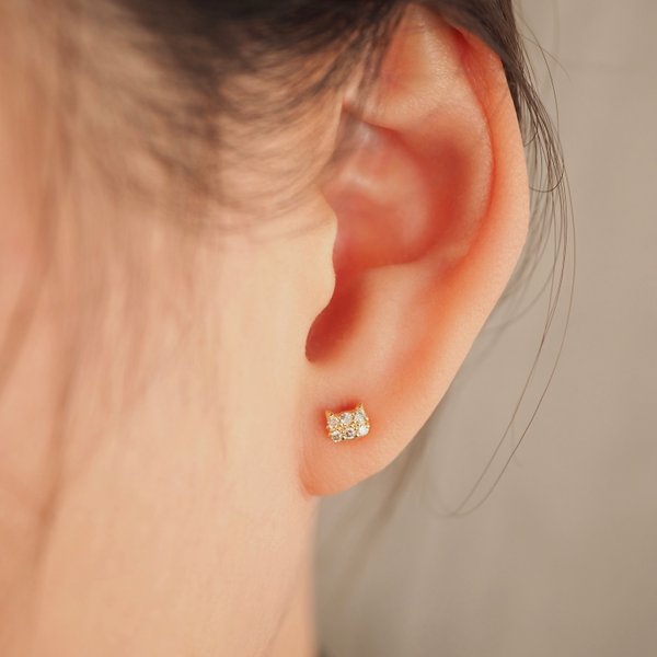 MITTENS Diamond Earrings - 18K Yellow Gold