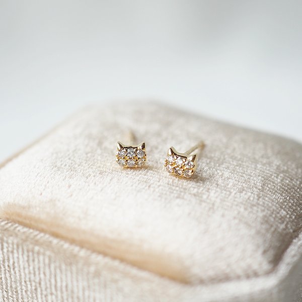 MITTENS Diamond Earrings - 18K Yellow Gold
