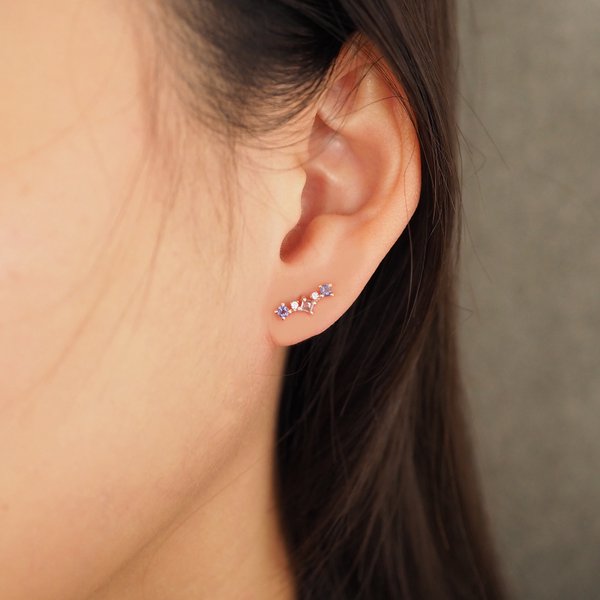 TAYLOR Earrings - Blue Topaz