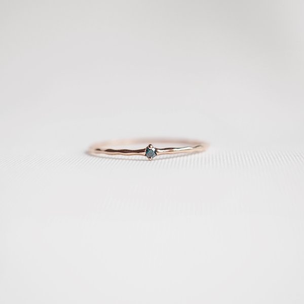 SADIE Blue Diamond Ring - 14K Gold
