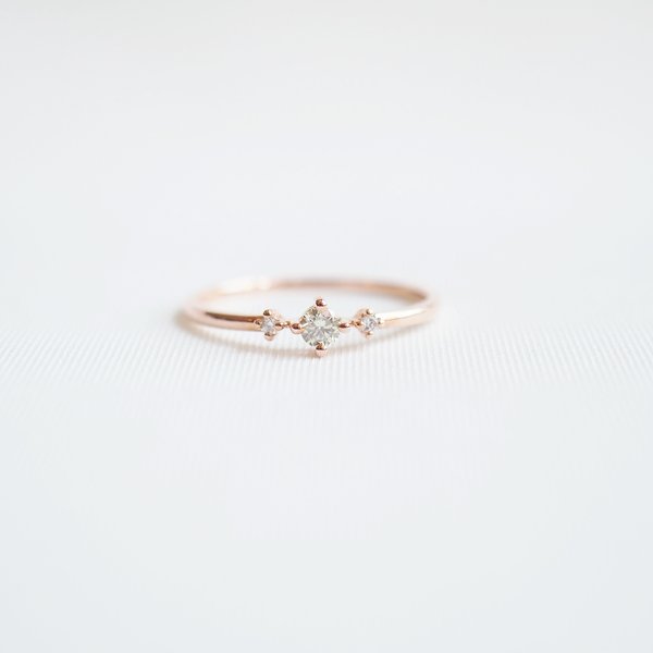 HANLEY Diamond Ring - 14K Rose Gold