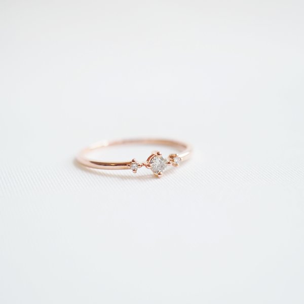 HANLEY Diamond Ring - 14K Rose Gold
