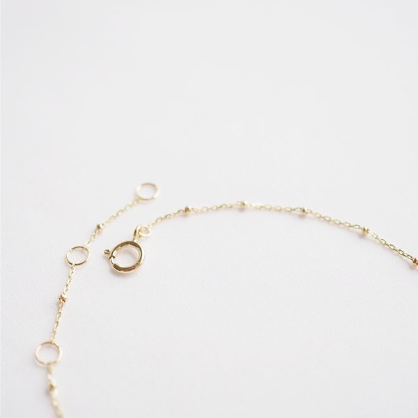 Dotted Chain Bracelet - 14K Yellow Gold