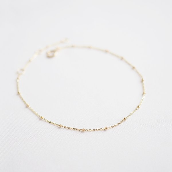 Dotted Chain Bracelet - 14K Yellow Gold