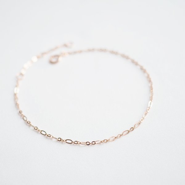Link Chain Bracelet - 14K Rose Gold