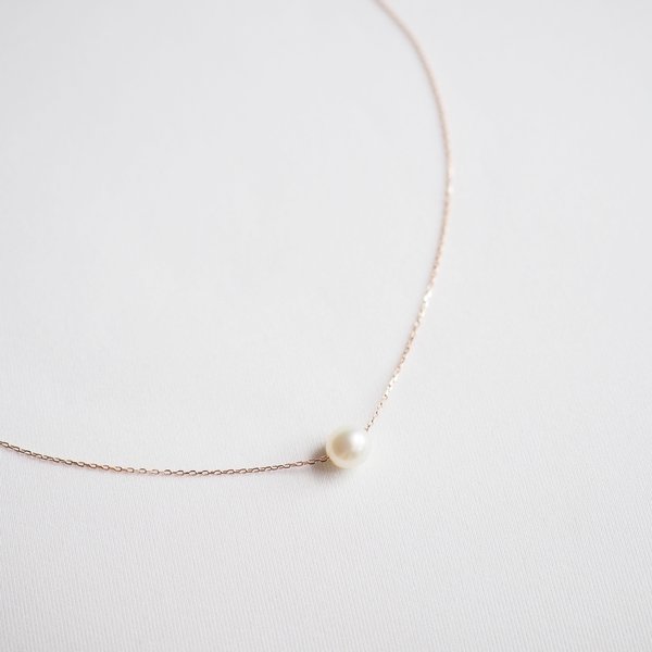DARA Pearl Necklace - 14K Rose Gold