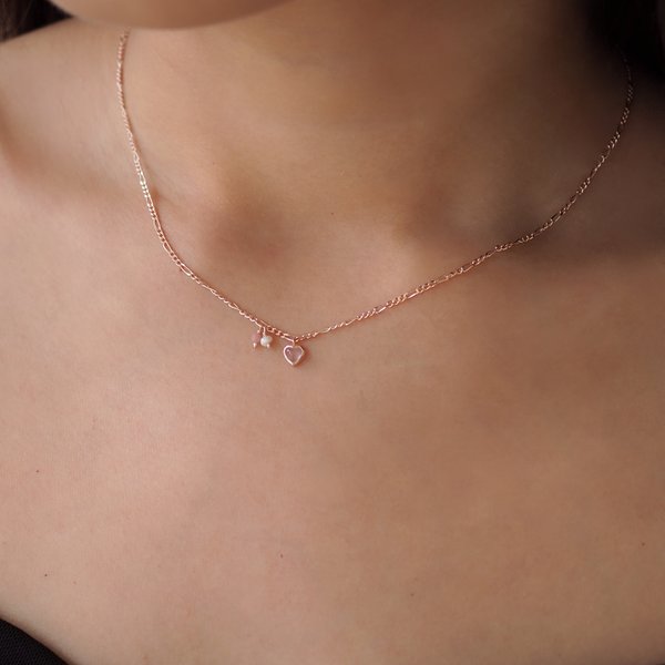 AMORE Necklace - Rose Quartz