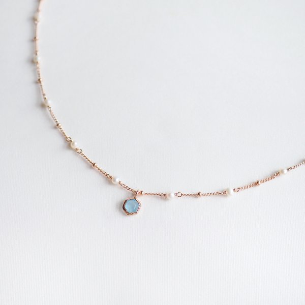 TESS Necklace - Chalcedony