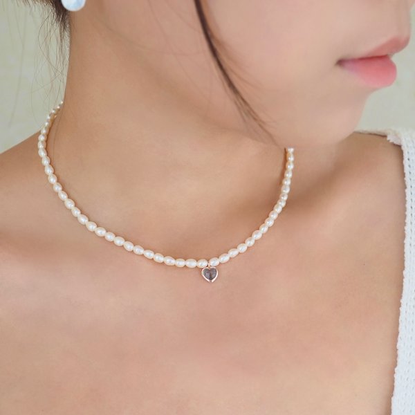 DARYA Pearl Necklace - Labradorite
