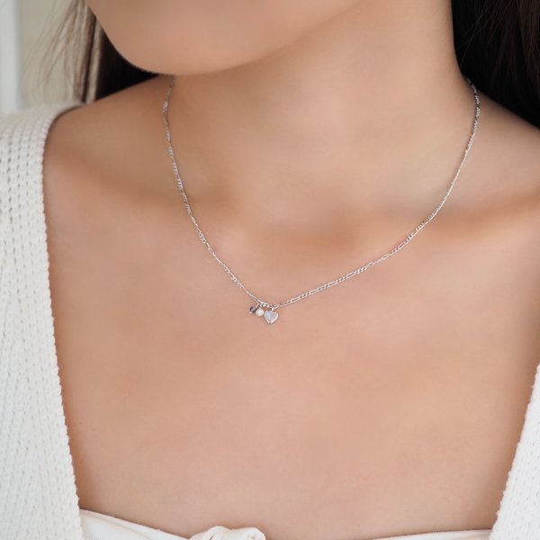 AMORE Necklace - Moonstone (Silver)