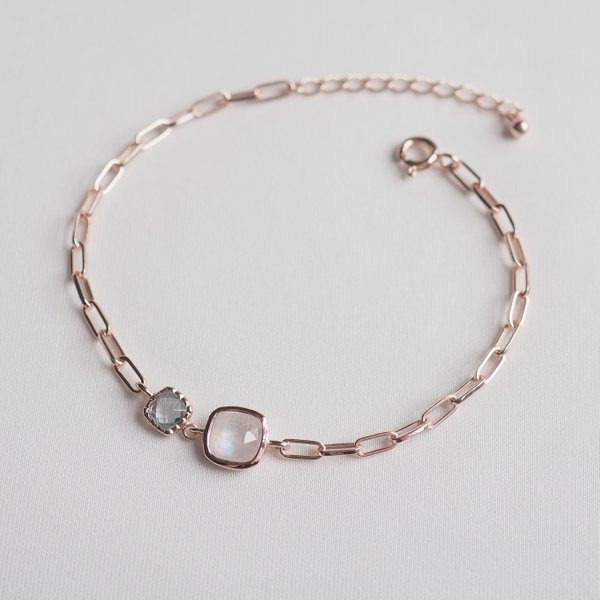 YOKO Bracelet - Moonstone (Rose Gold)