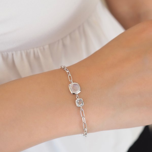 YOKO Bracelet - Moonstone (Silver)