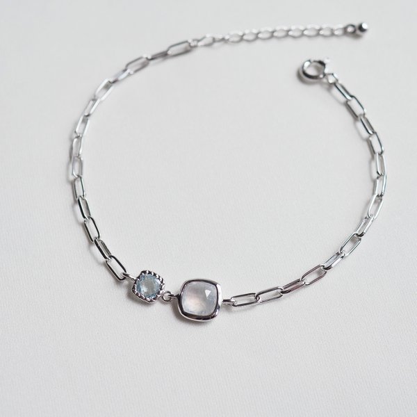 YOKO Bracelet - Moonstone (Silver)
