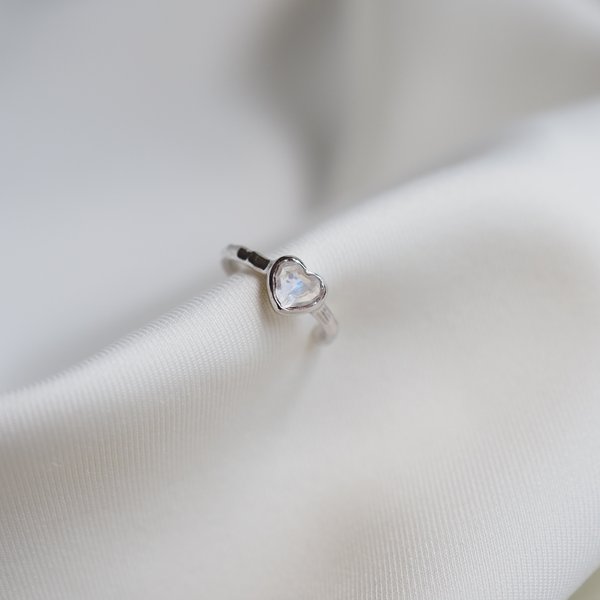 EMMA Ear Cuff - Moonstone (Rose Gold / Silver)