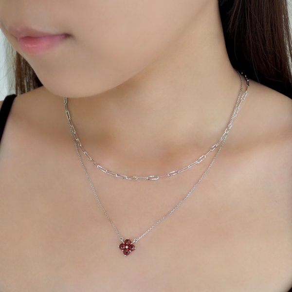 MAXINE Link Chain Necklace - Silver