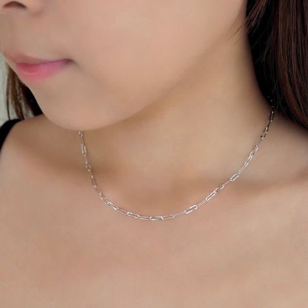 MAXINE Link Chain Necklace - Silver