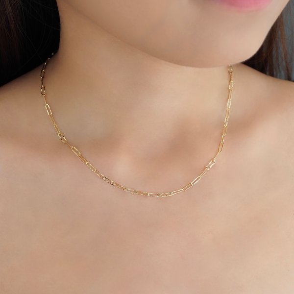 MAXINE Link Chain Necklace - Yellow Gold