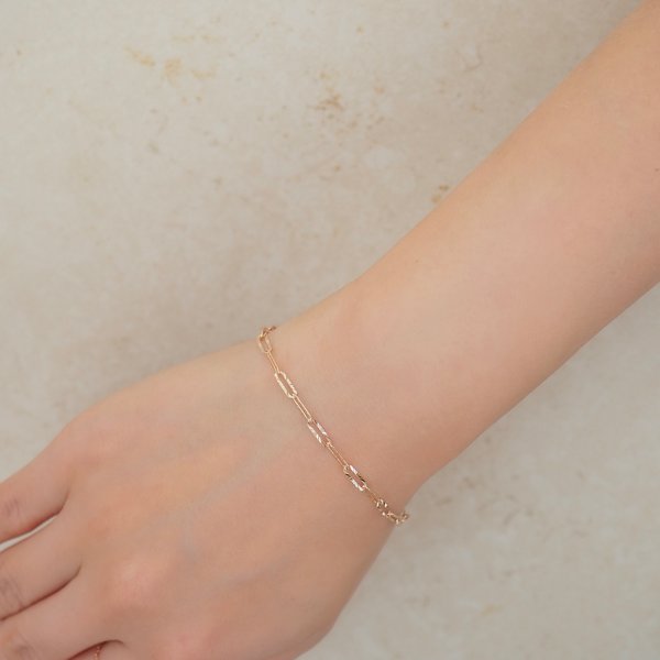 MAXINE Link Chain Bracelet - Rose Gold