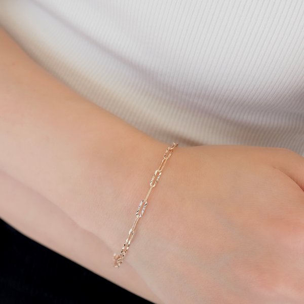 MAXINE Link Chain Bracelet - Rose Gold