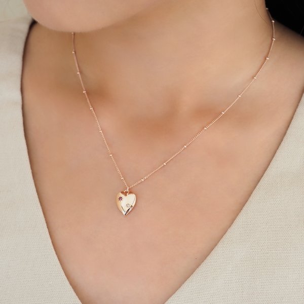 SHAYNE Necklace - Rhodolite Garnet (Rose Gold)