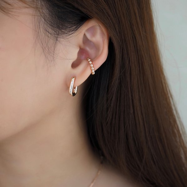 LOLA Hoops Earrings - Rose Gold