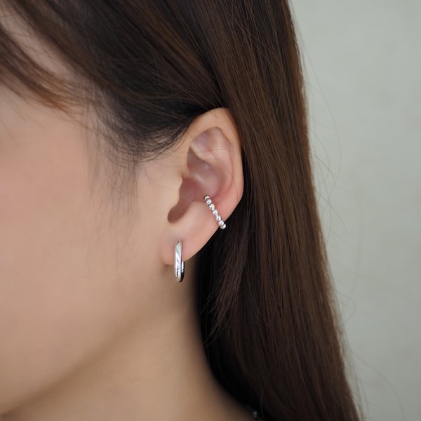 LOLA Hoops Earrings - Silver