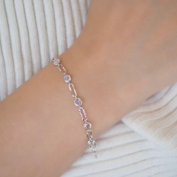 TAMMIE Bracelet - Moonstone (Silver)