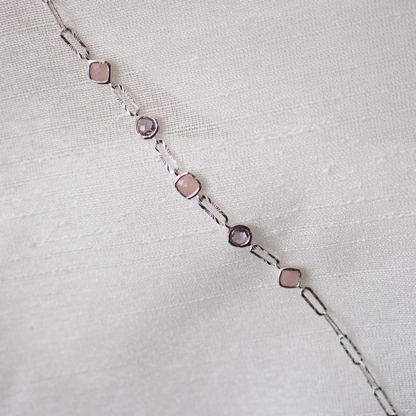 MELORA Bracelet - Amethyst (Silver)