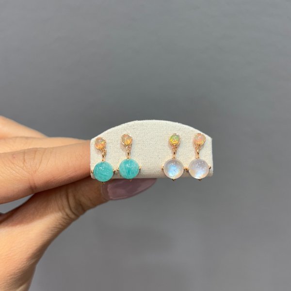 14KG (KAE12-KAE13) Opal Earrings