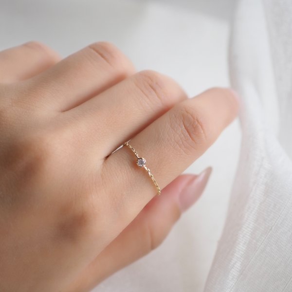 KAI Chain Ring - 14K Yellow Gold