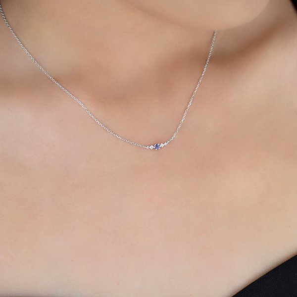 JUDITH Necklace - Iolite (Silver)