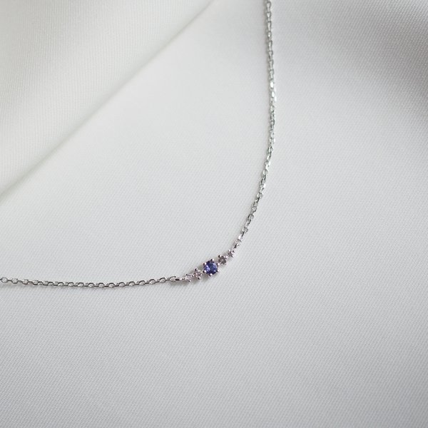 JUDITH Necklace - Iolite (Silver)