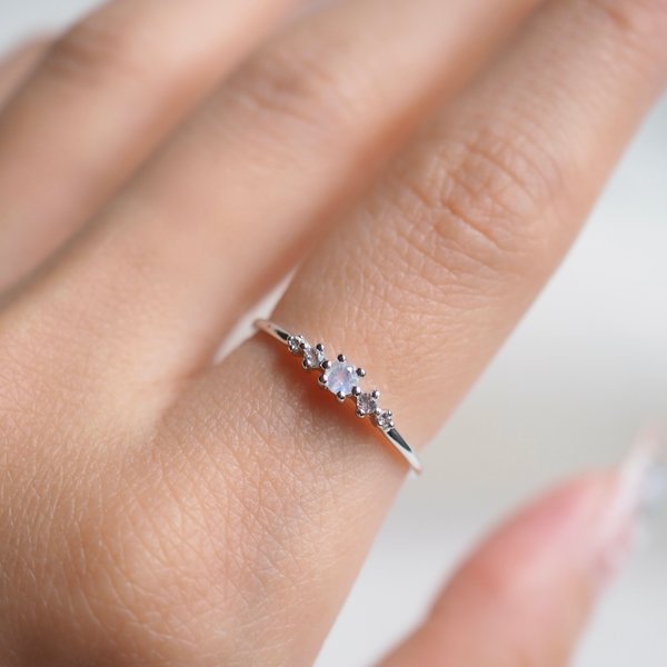 JUDITH Ring - Moonstone (Silver)