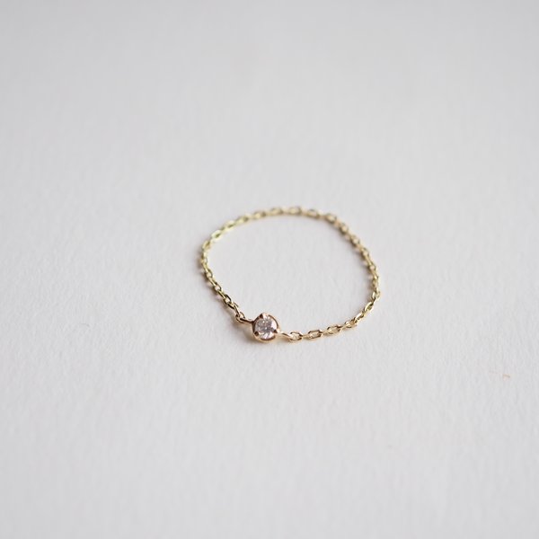 KAI Chain Ring - 14K Yellow Gold
