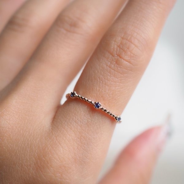 KELLY Ring - Sapphire (Rose Gold)