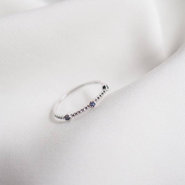 KELLY Ring - Sapphire (Silver)