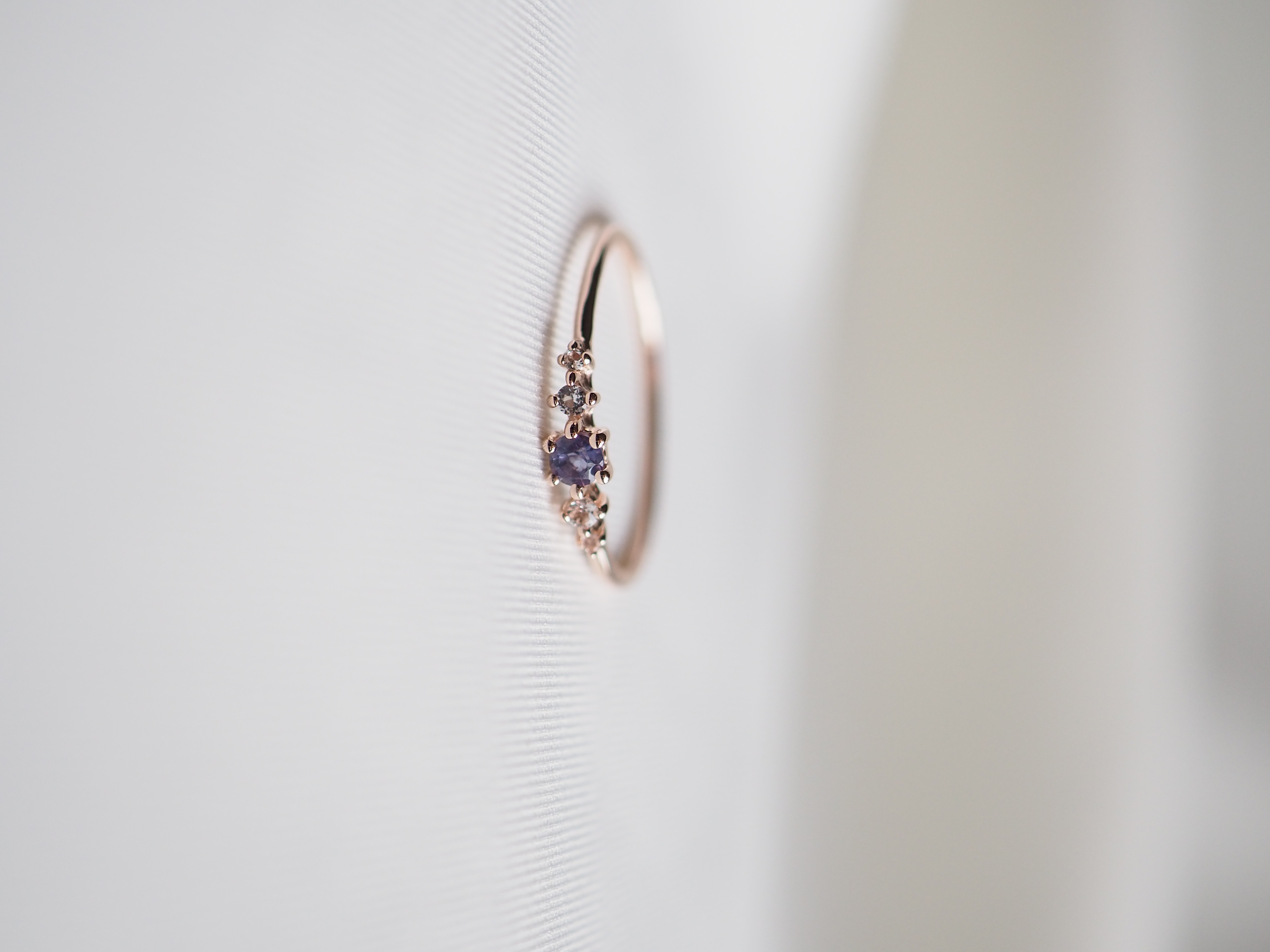 JUDITH Ring - Iolite (Rose Gold) | Azen Jewelry