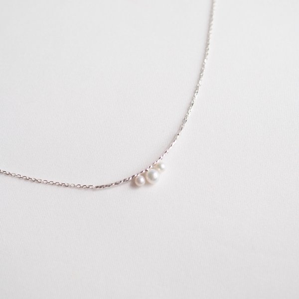 HEIDI Pearl Necklace - Silver