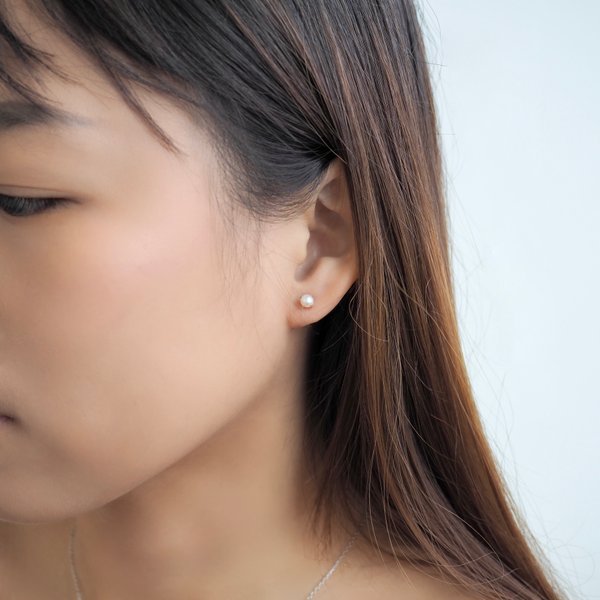 PENNY Pearl Earrings - Rose Gold