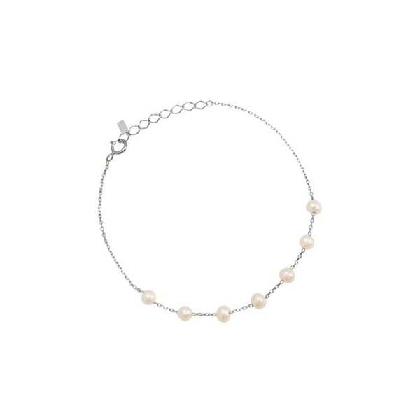 K-925Silver (EJB456) Pearl Bracelet