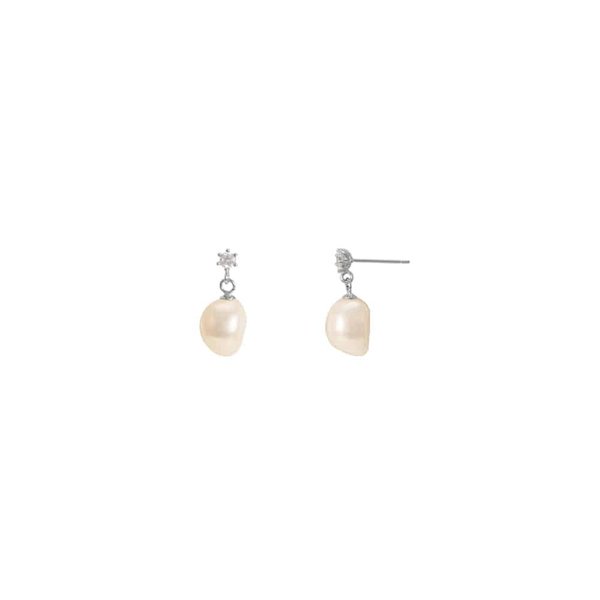 K-925Silver (EJE87) Pearl Earrings