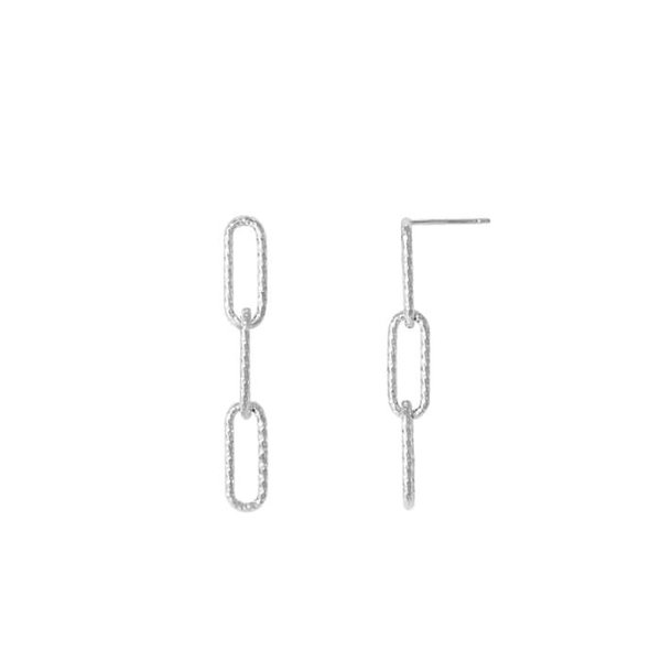 K-925Silver (SE110) Sonia Chain Earrings