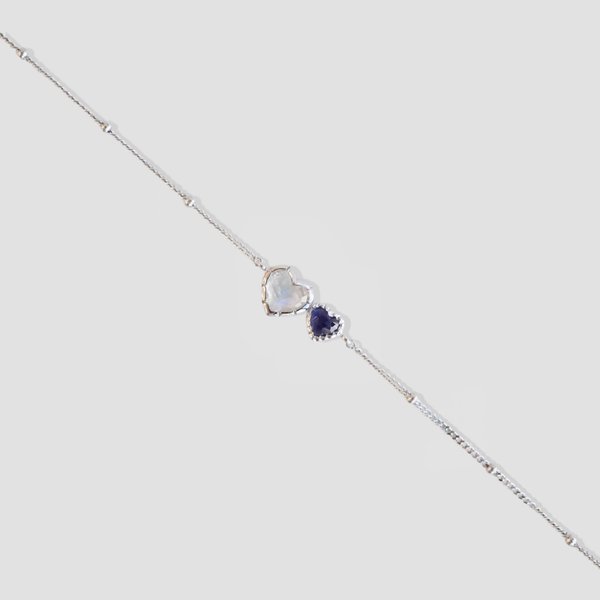 AMANDA Bracelet - Moonstone/Iolite (Silver)