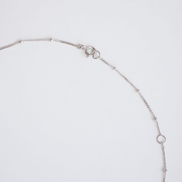 AMANDA Necklace - Labradorite/Garnet (Silver)