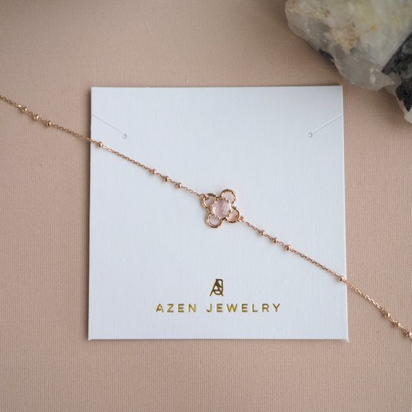 HEATHER Bracelet - Rose Quartz (Rose Gold)