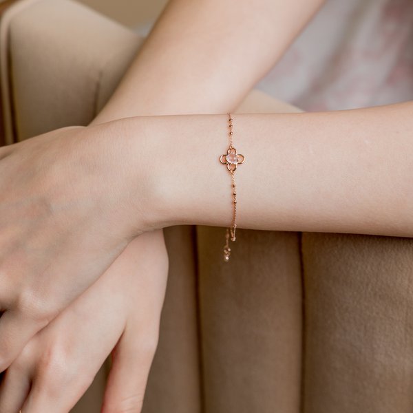 HEATHER Bracelet - Rose Quartz (Rose Gold)