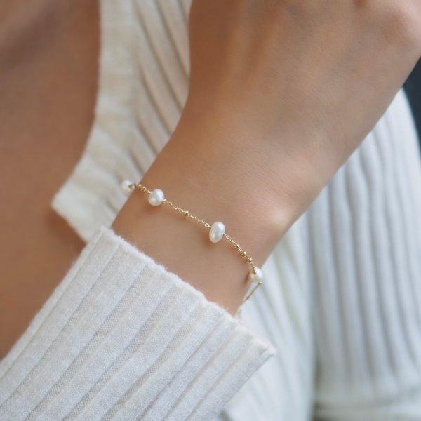 REYNA Bracelet - Pearl (Yellow Gold)
