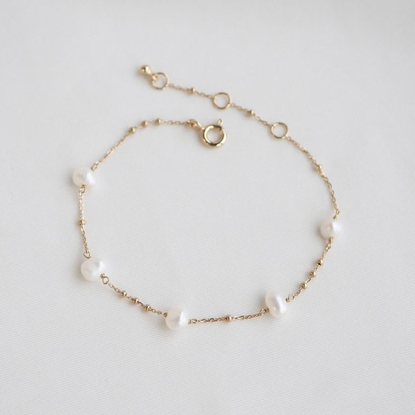 REYNA Bracelet - Pearl (Yellow Gold)