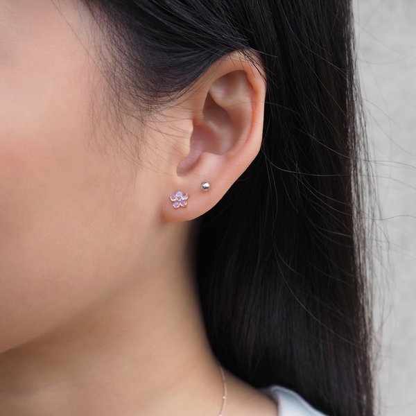 DAISES Earrings - Moonstone (Silver)